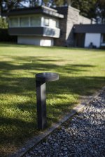 Светильник столб уличный с солнечной батареей и 1 поворотным модулем Oasis Light P9067-450