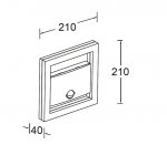Светильник настенный c датчиком движения Oasis Light W1943-Pir-3К