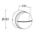 Светильник настенный,стороны независимо откидываются Oasis Light W1990