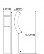 Светильник столб уличный Oasis Light W2143-600