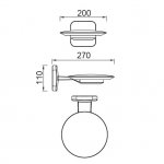 Светильник настенный Oasis Light W2256S