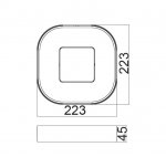 Светильник настенно-потолочный Oasis Light W3501L-3K