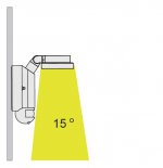 Светильник настенный с поворотным модулем, датчиком движения/освещенности Oasis Light W6101S-PIR