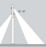 Светильник столб уличный 2 поворотных модуля Oasis Light W6142-2-1520
