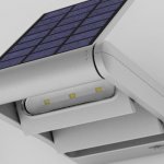 Светильник настенный на солнечной батарее с 2 поворотными модулями Oasis Light W6144S-2-SL