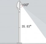 Светильник столб уличный 1 поворотный модуль Oasis Light W6161-1180