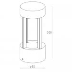 Светильник столб уличный Oasis Light W61843-200
