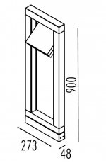 Светильник столб уличный Oasis Light W61847-900