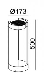 Светильник столб уличный Oasis Light W61849-500
