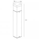 Светильник столб уличный Oasis Light W61852-650