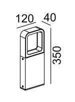 Светильник столб уличный Oasis Light W61865-350