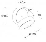 Светильник настенно-потолочный Oasis Light W6260L