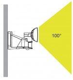 Прожектор настенный-потолочный с 2 поворотными модулями, датчиком движения/освещенности Oasis Light W6294