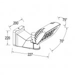 Прожектор настенный-потолочный с 1 поворотными модулями, датчиком движения/освещенности Oasis Light W6295