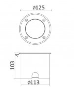Светильник встраиваемый с поворотным модулем Oasis Light W7036A-4K