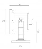 Светильник наземный на скобе Oasis Light W77164