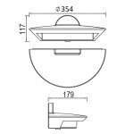 Светильник настенный Oasis Light W1880L Gr