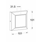 Светильник настенный накладной Oasis Light W4021 Gr