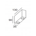 Светильник настенный 4 луча Oasis Light W78118 S