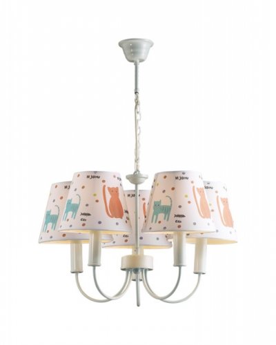 

Люстра с кошками Odeon Light 2279/5 белый Cats, 2279/5