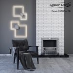 Настенно - потолочный светильник Odeon light 3558/36CL QUADROLED