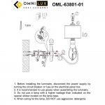 Светильник бра Omnilux OML-63801-01 Mellitto