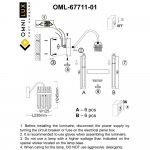 Светильник настенный бра Omnilux OML-67711-01