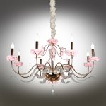 Люстра подвесная с розами Omnilux OML-70413-08 Muntiggioni