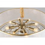 Люстра подвесная хрустальная с абажуром Omnilux OML-71803-08 Pineto