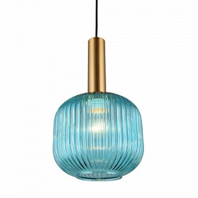 Светильник подвесной бирюзовый Omnilux OML-99416-01 Triscina