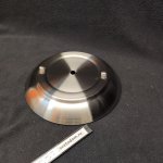 Основание потолочное чаша для светильника 200мм никель 1 вывод