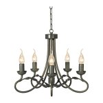 Люстра Natural concept OV5 BLK/GOLD OLIVIA