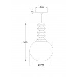 Подвесной светильник Maytoni P150PL-01BG