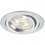 Paulmann 92599 Prem.EBL Aria rund schw LED 1x3W Alu