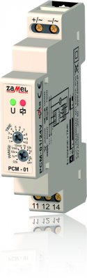 Zamel Реле времени с задержкой на вкл 16А (пит. 24VDC) IP20 на DIN рейку (PCM-01/24V) Zamel Реле времени с задержкой на вкл 16А (пит. 24VDC) IP20 на DIN рейку (PCM-01/24V)