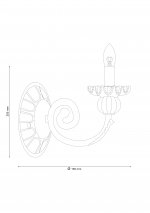 Светильник настенный бра Lucia Tucci pietra isola w132.1
