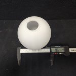 Плафон с двумя отверстиями 30мм диаметром 100мм матовый белый