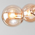 Плафон стекло янтарный 130мм (70мм посадка) Евро 30166 Ascot