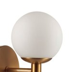 Плафон стекло шар белый матовый 100мм с резьбой 30мм OL 4359 LOLLA