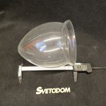 Плафон стекло 135*160мм с юбкой под винты Arte lamp A5530 Fisherman MAXI