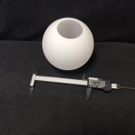 Плафон стекло белый матовый шар 140мм (58мм посадка) Arte Lamp A8170 Cloud