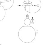 Плафон стекло белый матовый шар 140мм (58мм посадка) Arte Lamp A8170 Cloud