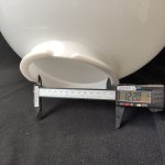 Плафон шар матовый акриловый большой 350мм (120мм посадка) для уличных светильников