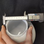 Плафон шар матовый акрил 200мм (80мм посадка) для уличных светильников