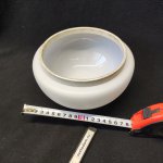 Плафон стекло белое матовое с ободом 185*110мм E27 (42мм посадка) Alfa PARIS WHITE 1841