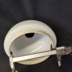 Плафон стекло белое матовое с ободом 185*110мм E27 (42мм посадка) Alfa PARIS WHITE 1841