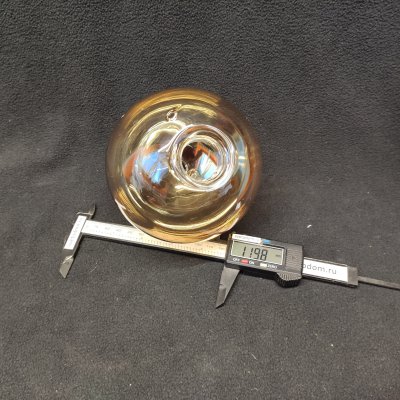 Плафон стекло янтарный 120мм с резьбой 27мм Arte lamp A2243PL/PN/LT GEMINI