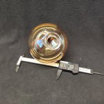 Плафон стекло янтарный 120мм с резьбой 27мм Arte lamp A2243PL/PN/LT GEMINI