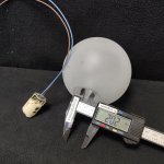 Плафон стекло полуматовое шар 80мм G9 с резьбой 20мм Lussole LSP-7001 BEAUMONT