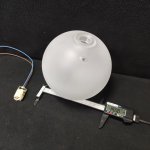 Плафон стекло полуматовое шар 150мм G9 с резьбой 20мм Arte lamp A7790 Saturn